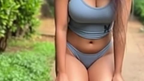 off panty go showly Like a dog back Kneeling