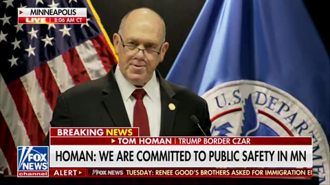Tom Homan Says 700 Federal Agents Are Leaving Minnesota
