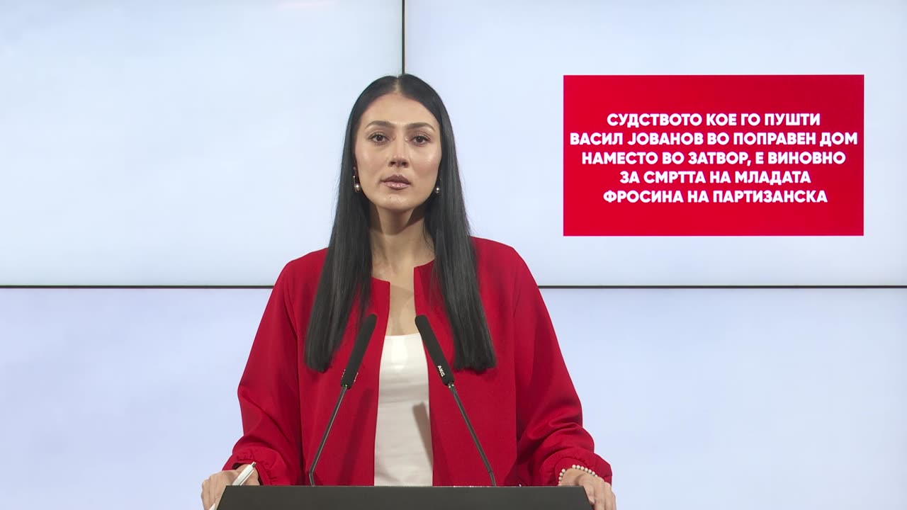 Андоновска: Судството кое го пушти Васил Јованов во Поправен дом наместо во затвор