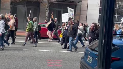 Women's Day March in Portland Oregon