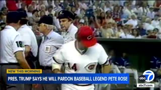 Trump says he will posthumously pardon baseball legend Pete Rose