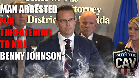 Liberal Threatens to KILL Benny Johnson | DOJ Takes Action