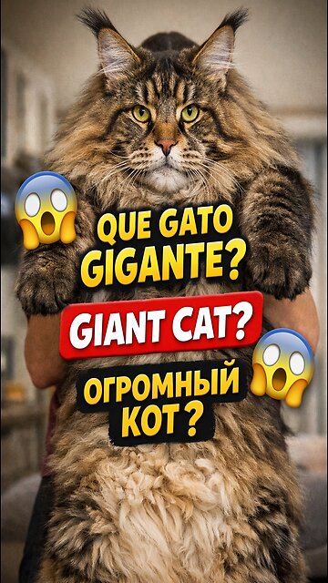 😲 What a big kitty!! Would you like to have one of these? Comment below 👇🐱