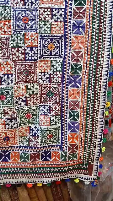 Hand made Sindhi RALLI / use as a through cover