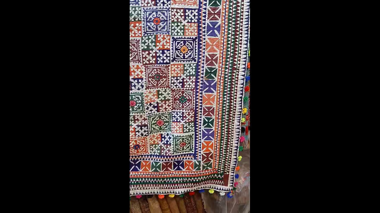 Hand made Sindhi RALLI / use as a through cover