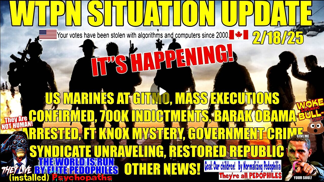 WTPN SIT/UP: MARINES @ GITMO, EXECUTIONS, 700K INDICTMENTS, OBAMA, FT KNOX & MORE.
