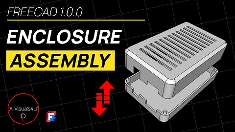 🏗 FreeCAD Assembly Workbench - FreeCAD 1.0 - Electronic Enclosure Box | #Shorts