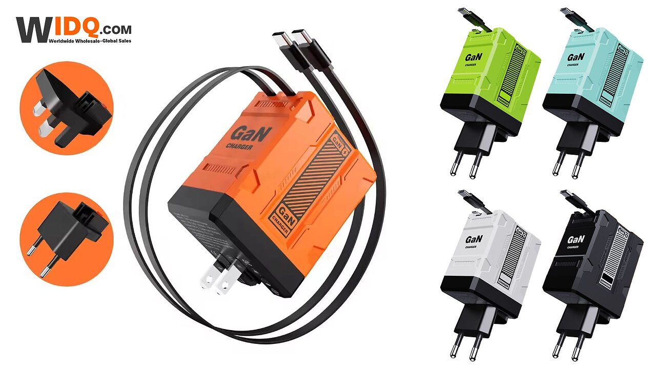 ⚡ GaN 20W Fast Charger – Retractable Dual-Port Magic! 🔌