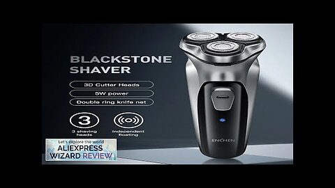 ENCHEN Blackstone Electrical Rotary Shaver for Men 3D Floating Blade Washable Type-C Review