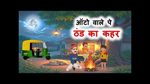 ऑटो वाले पे ठंड का कहर | हिंदी कहानी | Auto Wale Pe Thand Ka Kahar | Hindi Kahani | Cartoon Kahani