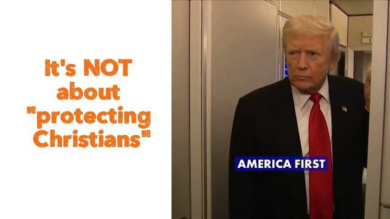 It's NOT about 'protecting Christians'