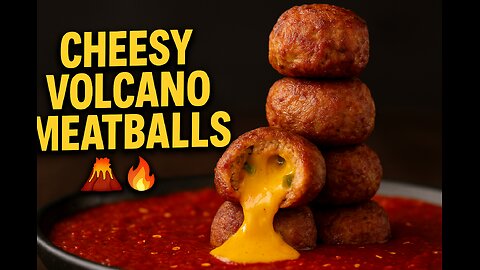 Cheesy Volcano Meatballs – FlavorVille Blast 🌋🔥