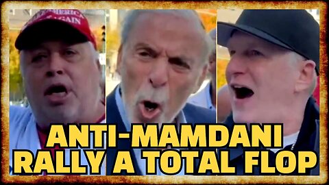 Unhinged Racists Convene For FLOP Anti-Mamdani Rally in NYC