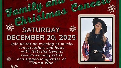 The American first warehouse Family and Freedom Christmas concert with James Justice