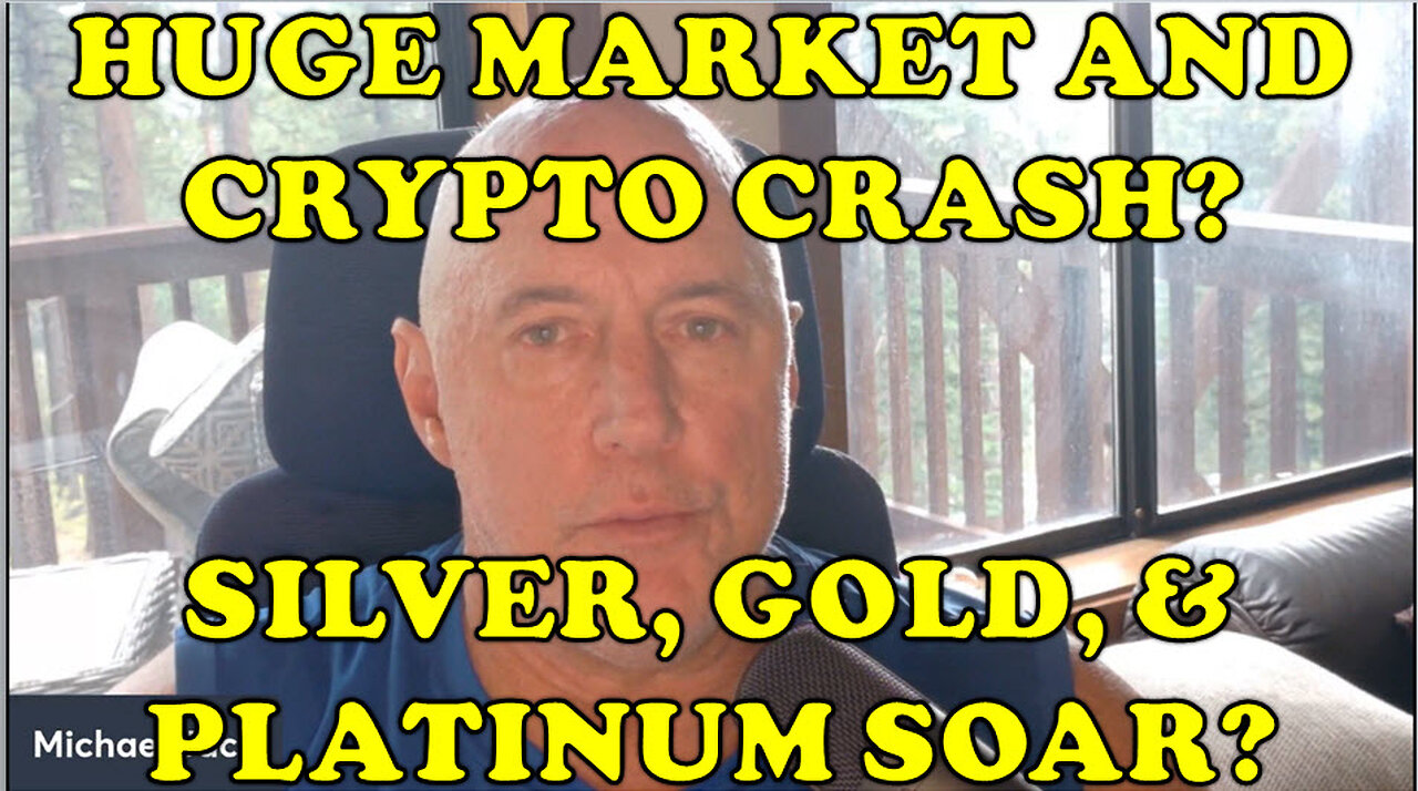 Are we heading for a 30% market and crypto crash? Precious metals like Silver, Gold, Platinum soar?