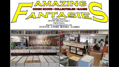 Shop Owner New Comic Book Day Preview November 26th and Store Tour Amazing Fantasies Topeka Kansas