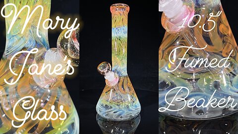 Mary Jane's Glass - 10.5" Fumed Beaker