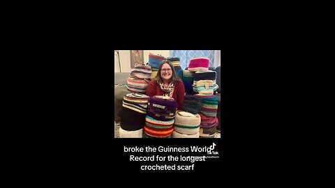 Did You Know About The Guinness World Record Crochet Scarf!!