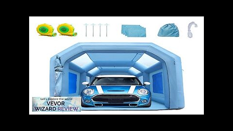 VEVOR Inflatable Paint Booth 20x10x8ft Inflatable Spray Booth High Powerful 480W+750W Review