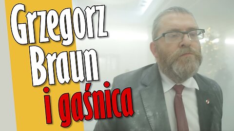 Grzegorz Braun i gaśnica (24.12.2024)