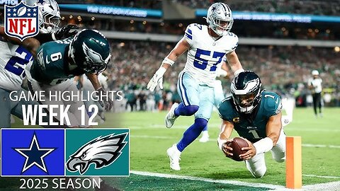 Philadelphia Eagles VS Dallas Cowboys week 12 game highlights