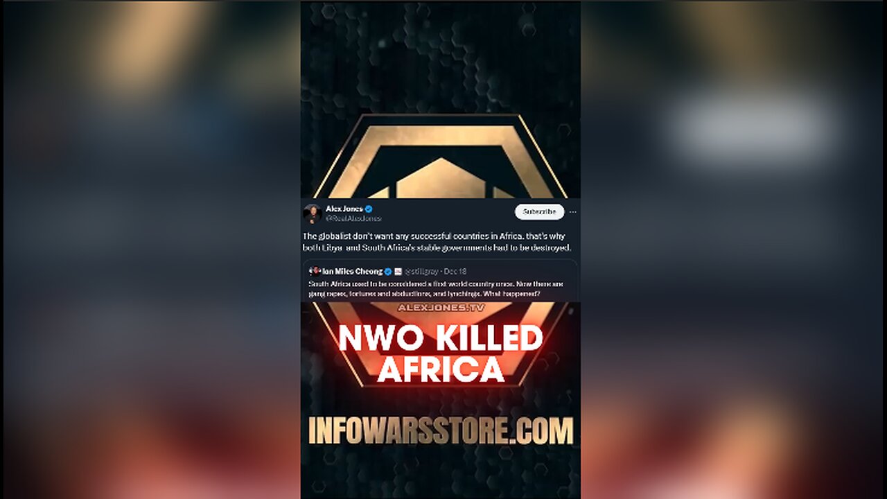 Globalists Destroyed Africa - Alex Jones on X