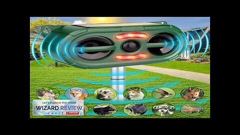 Outdoor Solar Powered Animal Repeller2024 New Ultrasonic Animal RepellentUltrasonic Review