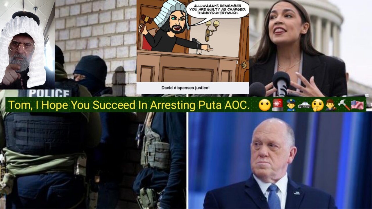 Tom Homan Rightfully Furious At AOC. 😶🚨👮♂️🚓🤔👨⚖️🔨🇺🇸