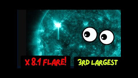 Major X Flare just now on the Sun. Third Largest this cycle.. Sunday