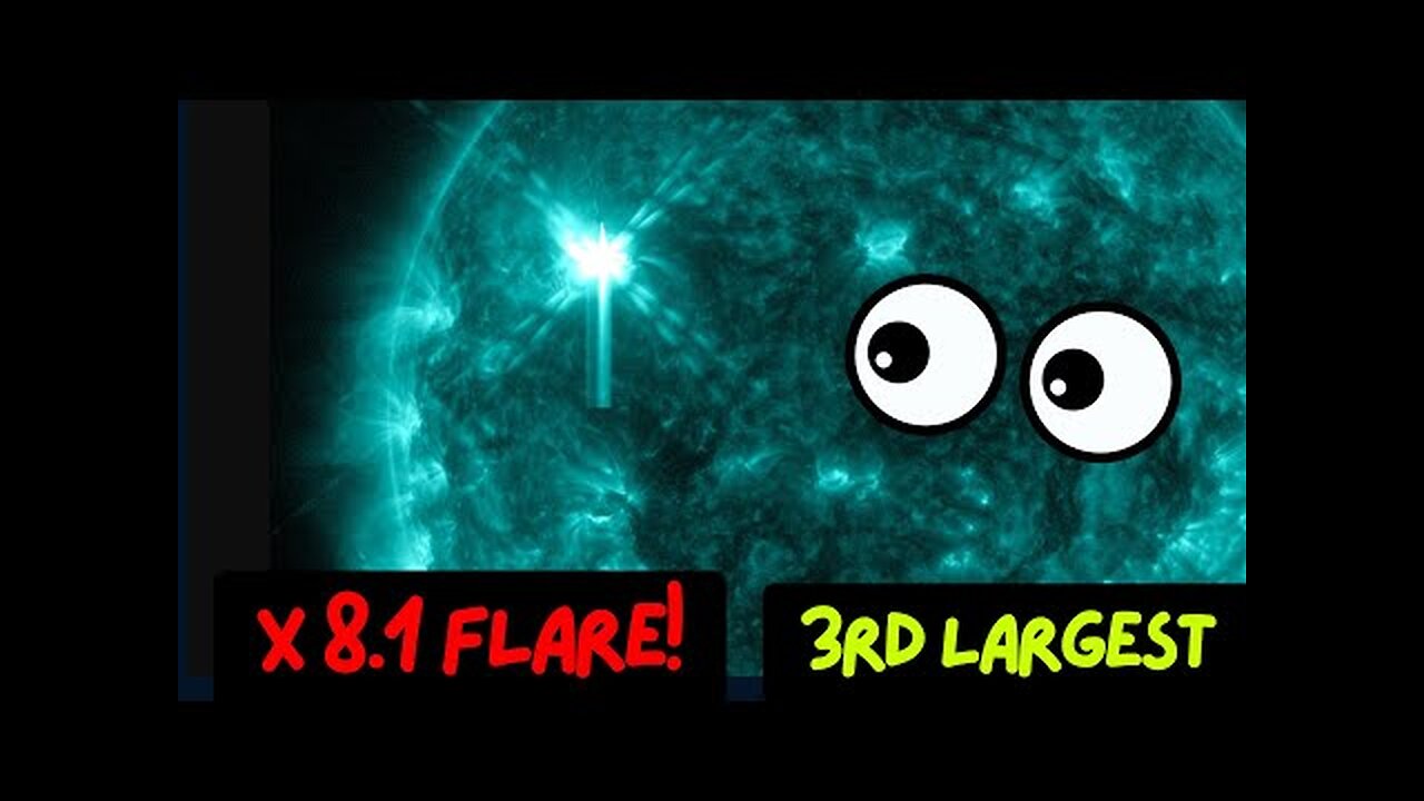 Major X Flare just now on the Sun. Third Largest this cycle.. Sunday