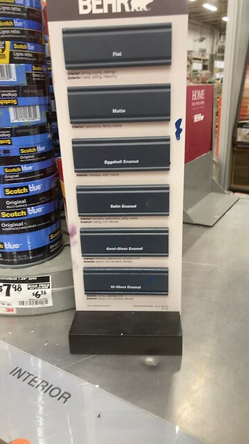Behr Paint Sheen Guide at Home Depot
