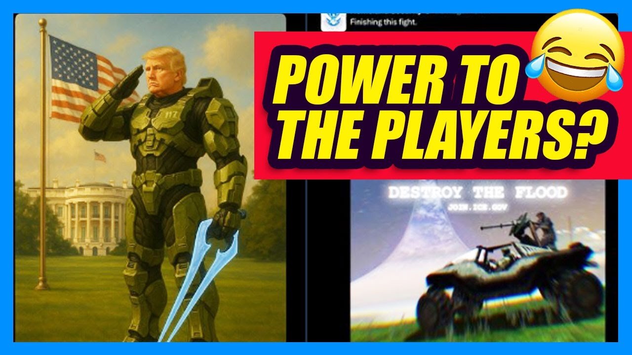 GameStop and The White House Trade Halo Memes?! | Clownfish TV