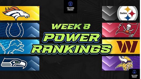2025 NFL Week 8 Power Rankings