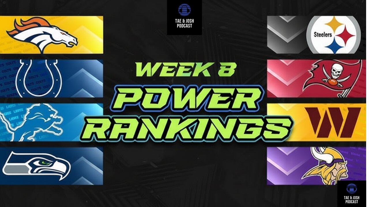 2025 NFL Week 8 Power Rankings