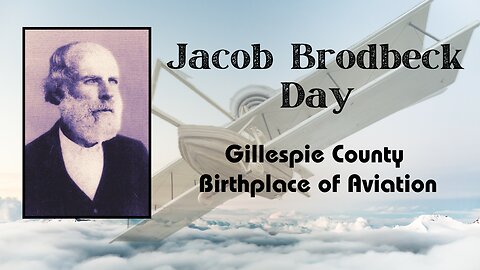 Dedication Ceremony - Jacob Brodbeck First Flight Fredericksburg Texas