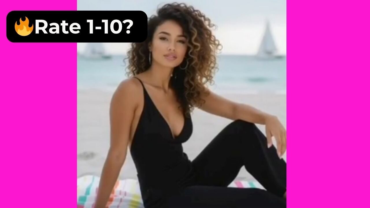 🔥 Rate This Black Playsuit 1-10? | Supermodel Legs 4K