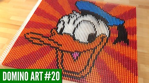 DONALD DUCK MADE FROM 4,600 DOMINOES | Domino Art #20