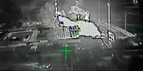 Ukrainian drones launch series of strikes overnight on Russian gas station in Luhansk, cause a blast