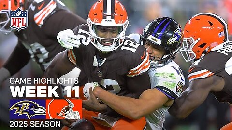 Baltimore Ravens versus Cleveland Browns week 11 game highlights