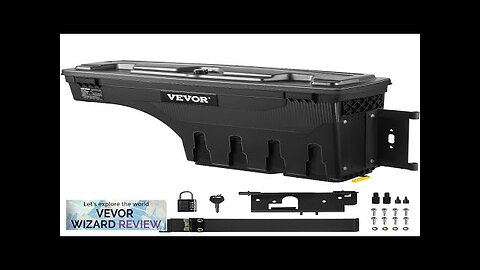 VEVOR Truck Bed Storage Box Lockable Lid Waterproof ABS Wheel Well Tool Review