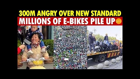 Millions of E-Bikes Pile Up, 90% of Stores Close—China’s New Standard Ignites Anger in 300 Million