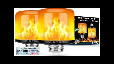 Y- STOP Upgraded LED Flame Light Bulbs 4 Modes Flickering Light Bulb Review