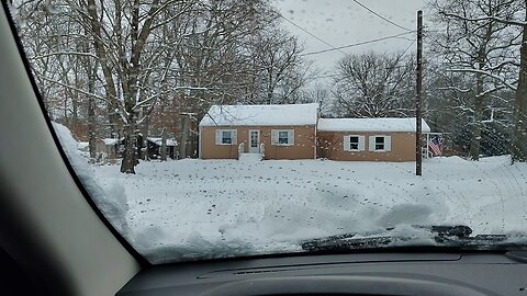 Playing in the snow with my Hemi Jeep