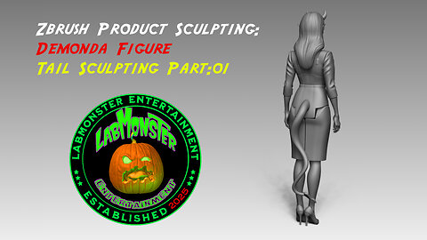Zbrush Product Sculpting: Demonda Figure Tail Sculpting