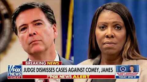 Leftist Judge DROPS Cases Against James Comey, Letitia James