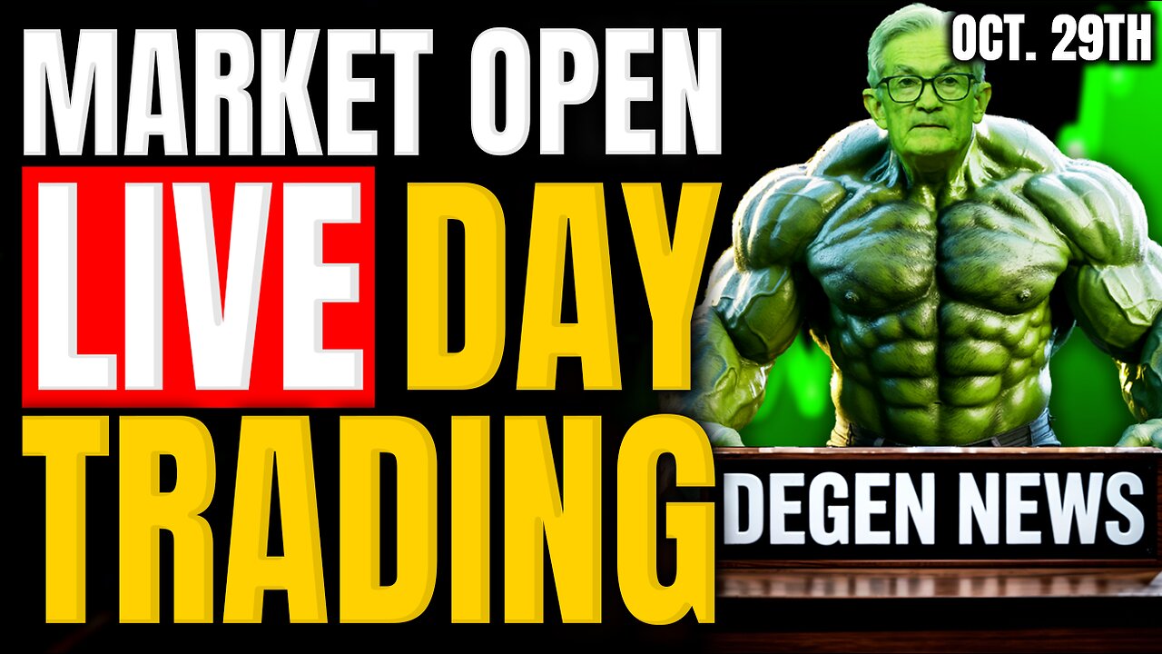 Stock Market Open: Fed Rate Decision Day! || Live Trading FOMC