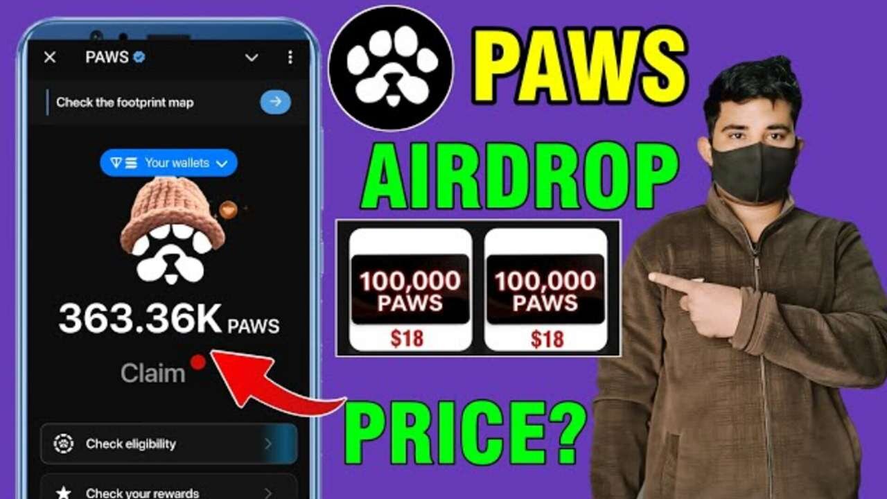 PAWS Airdrop Claim in NFT Voicher Paws Airdrop Claim Paws Airdrop Price