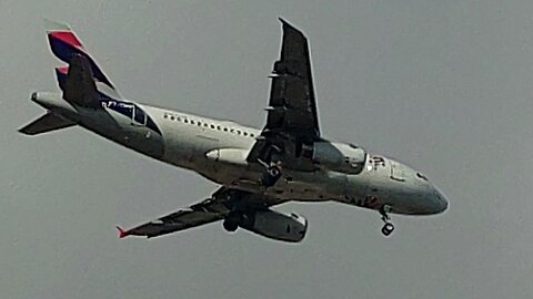 Airbus A319 PT-TMD coming from Brasília to Fortaleza