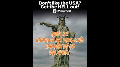 04/12 NƯỚC MỸ KHÔNG LÀ NƠI DUNG CHỨA CHO ĐÁM VÔ ƠN BỘI NGHĨA!