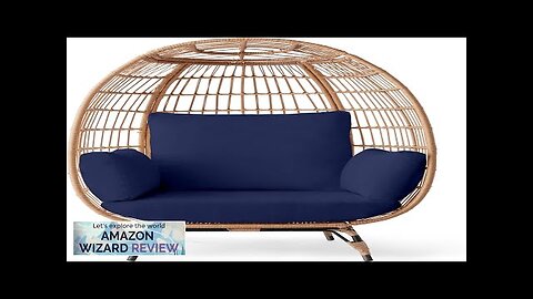 Best Choice Products Wicker Egg Chair Oversized Indoor Outdoor Lounger for Patio Review